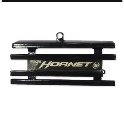 Picture of Honda  Hornet Silencer Cover Silencer Guard  Silencer protector  Black  Metal  Box khacha  With Laser marking