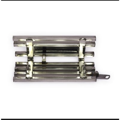 Picture of Premium Quality  Bajaj Discover 100  Bike  Stainless  Steel  Silencer  Cover  Box khacha With Laser  Print Bike Name