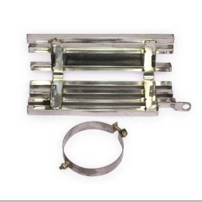 Picture of Premium Quality  Honda  SP 125 Stainless  Steel  Silencer Cover  Box khacha With Laser print Bike Name