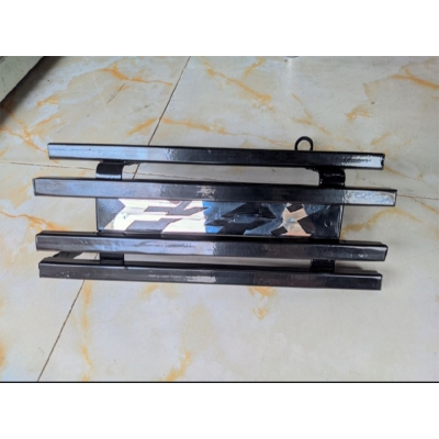 Picture of Yamaha FZ X  Silencer Cover Silencer Guard  Silencer  Protector  Black  Metal Box khacha With S S  Monogram