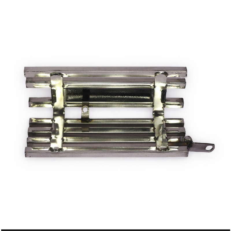 Picture of Premium Quality  Bajaj Discover 100 Bike Stainless  Steel silencer Cover Box khacha With Laser Print Bike Name