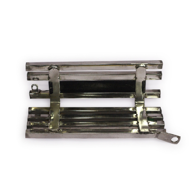 Picture of Premium Quality Yamaha Saluto 125 Bike Stainless Steel Silencer cover Box khacha with Laser Print Bike Name