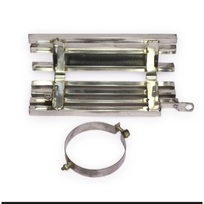 Picture of Premium Quality Honda SP 125 Stainless  Steel silencer Cover  Box khacha With Laser  Print Bike Name