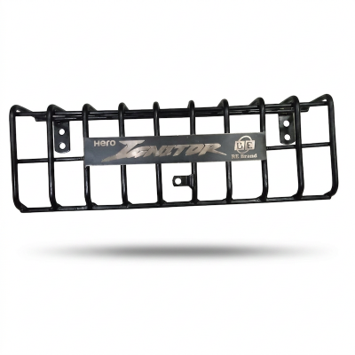 Picture of Hero Ignitor Bike Silencer cover Black Metal  Rod Khacha With Laser print Bike Name