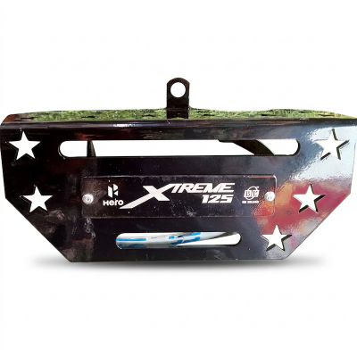 Picture of Hero Xtreme 125 silencer cover or Silencer plate MS steel silencer protector
