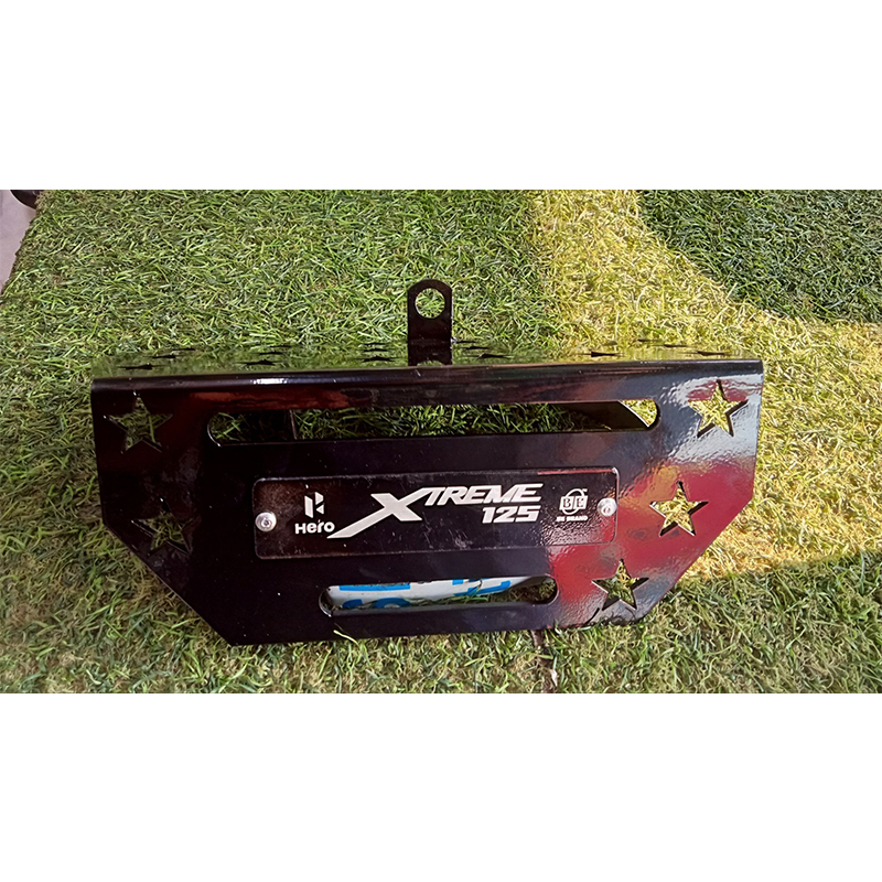 Picture of Hero Xtreme 125 silencer cover or Silencer plate MS steel silencer protector