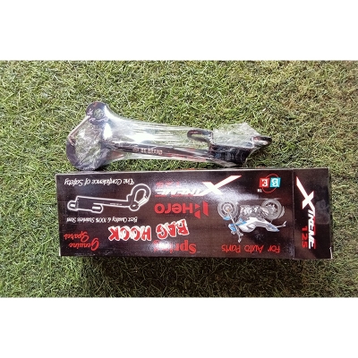 Picture of Hero Xtrem 125 CNC bag hok & CNC spring bag Hook black color