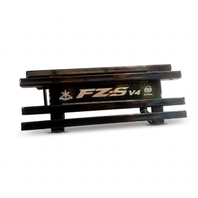 Picture of FZ-S V4 silence cover or silencer box khacha & Silencer Guard MS steel