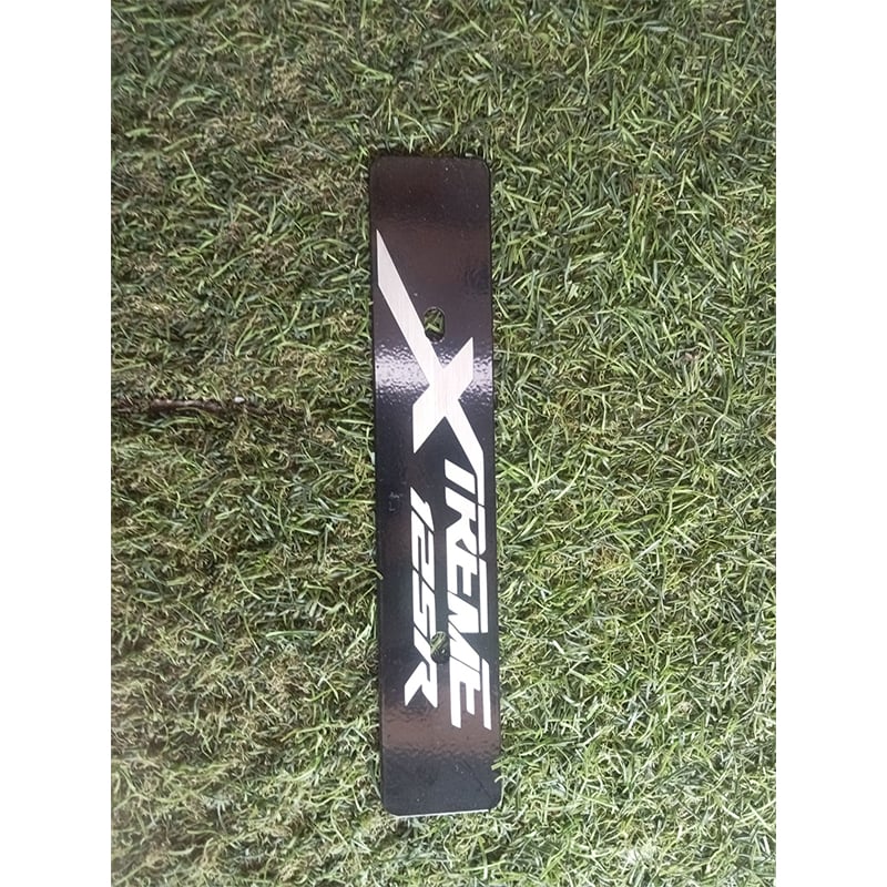 Picture of Hero Xterm 125 Fornt name plate Stainless steel with Laser Marking Brand Name
