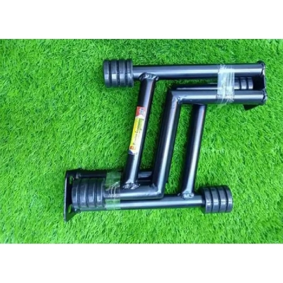 Picture of Double Rod Heavy Metal Nagin Bumper or Leg Guard with 4 pcs Gutka For FZ All model Bike
