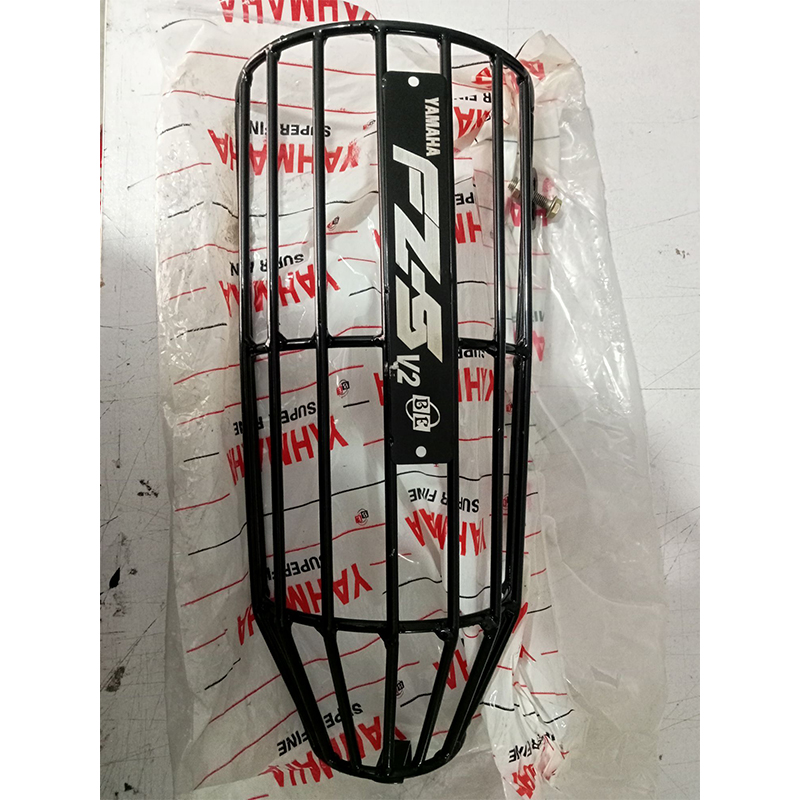 Picture of Yamaha FZ V2 rod khacha or silencer protector & silencer gurd MS steel Blackp