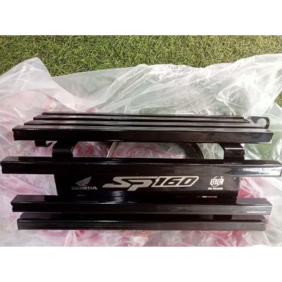 Picture of Honda Sp 160 silencer cover or silencer protector & Silencer Guard MS steel black color BoX khacha