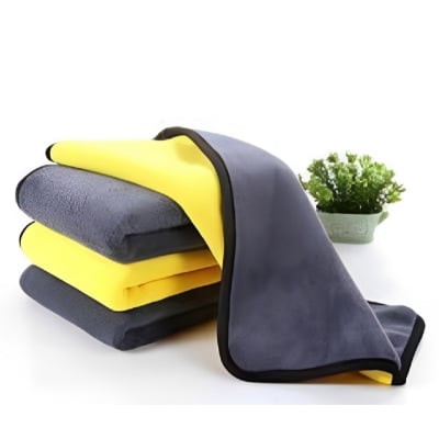 Picture of High Quality Micro Fiber Double Layer Towel For Bike /car or PC Cleaning 30.30 cm