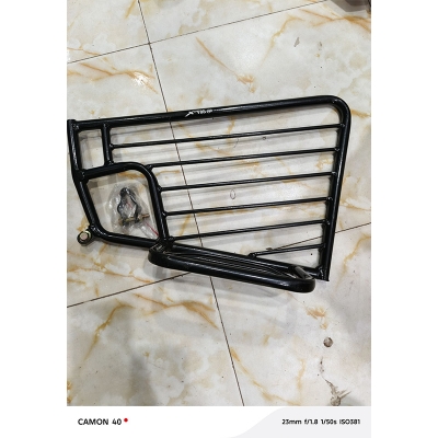 Picture of Hero Xtrem 160 full sari gard (LEFT SIDE) and safty gard black color Ms steel