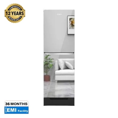 Picture of Whirlpool 278 Liter Glas Door Inverter Refrigerator Fresh Magic Pro Mirror