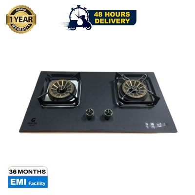 Picture of Gazi Smiss Gas Stove Double Burner TG-206 - with High Quality Tempered Glass