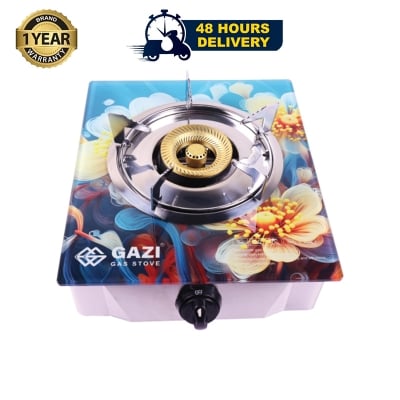 Picture of Gazi Gas Stove Single Burner GST101H - with Quality Tempered Glass(LPG)