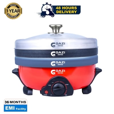 Picture of Gazi Smiss Multi Cooker SMC-5.5L -Pot: with 1500W (Three Layer 1 SS & 2NS)