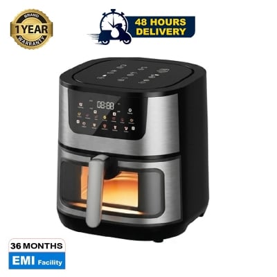 Picture of Gazi Swiss Air fryer 8 Ltr. GA-AF-25 with LED Panel, Rated Power 1350W, Microswitch Function & Frying Pot Capacity of 10 litres