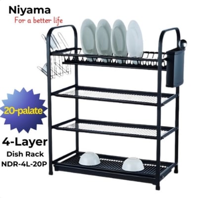 Picture of Stainless Steel Dish Rack 4 Layer and 20 plates NDR-4L-20P