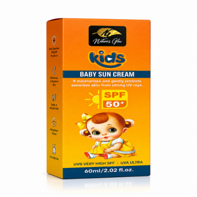 Picture of Nature's Glow Kids Baby Sun Cream – SPF 50+ Broad Spectrum UV Protection (60ml)