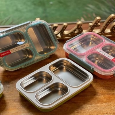 Picture of TEDEMEI Stainless Steel Lunch Box with 3 Compartments