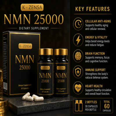 Picture of K-Zensa NMN 25000 Dietary Supplement 60 Capsule