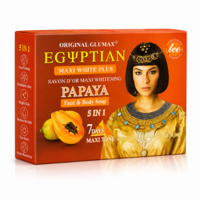 Picture of Egyptian Maxi White Plus Papaya Face & Body Soap