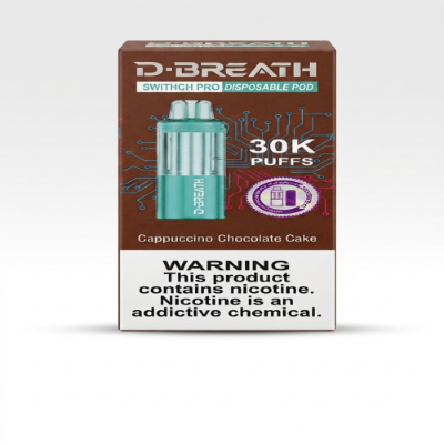 Picture of D-BREATH Switch Pro (Cappuccino Chocolate Cake) 30000 Puff Liquid