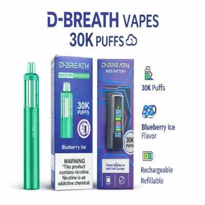 Picture of D-Breath Switch Pro Disposable Pods & Modular Batteries Up to 30,000 puffs