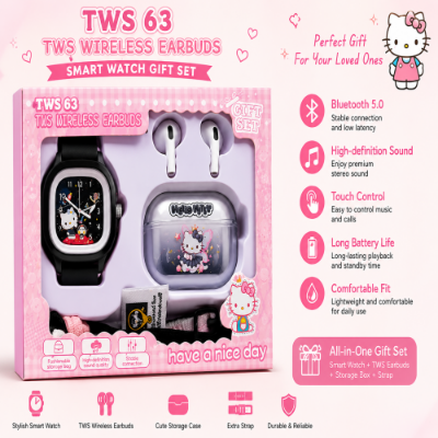 Picture of Cute Cartoon Smart Watch & TWS Wireless Earbuds Gift Set