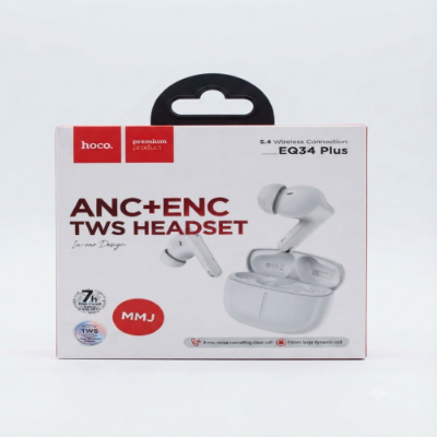 Picture of Hoco EQ34 Plus TWS Wireless Headset – ANC+ENC Technology