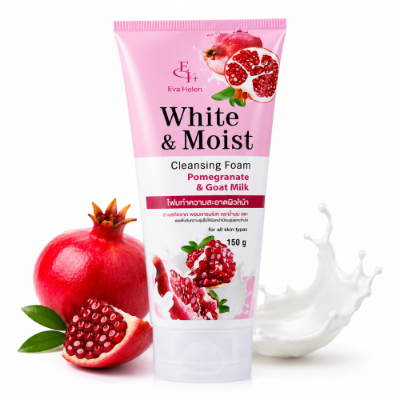 Picture of White & Moist Cleansing Foam (Pomegranate & Goat Milk) 150g