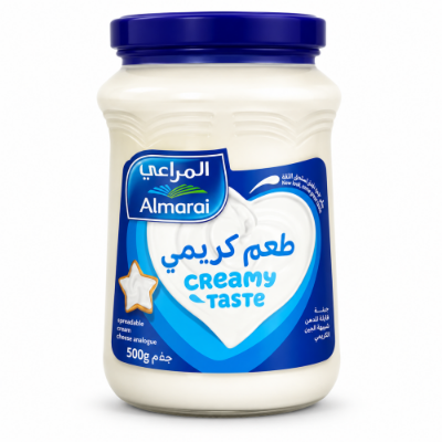 Picture of Almarai Creamy Taste Spreadable Cheese 500g Jar – Premium Cheese Spread