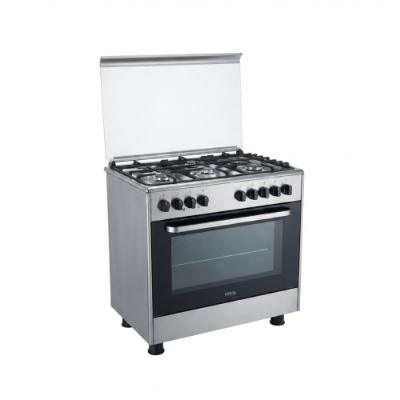 Picture of FIESTA FF9502GPZH Standing Gas Oven 5 Burners Silver