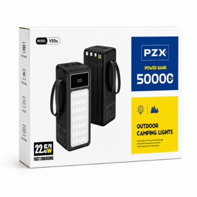 Picture of PZX V89s 50000mAh Power Bank with 22.5W PD Fast Charging & LED Camping Light