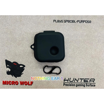 Picture of Nothing Ear 1 Only cover Premium Artificial Carrying cover Shockproof Earbuds Protective Cover Box For Buds Soft Silicone Bluetooth Headphone Cover-Black