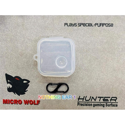 Picture of Nothing Ear 1 Only cover Premium Artificial Carrying cover Shockproof Earbuds Protective Cover Box For Buds Soft Silicone Bluetooth Headphone Cover-Black