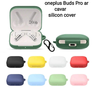 Picture of Oneplus Buds Pro Only cover Premium Artificial Carrying cover Shockproof Cover Box For Buds Soft Silicone Bluetooth Headphone Cover