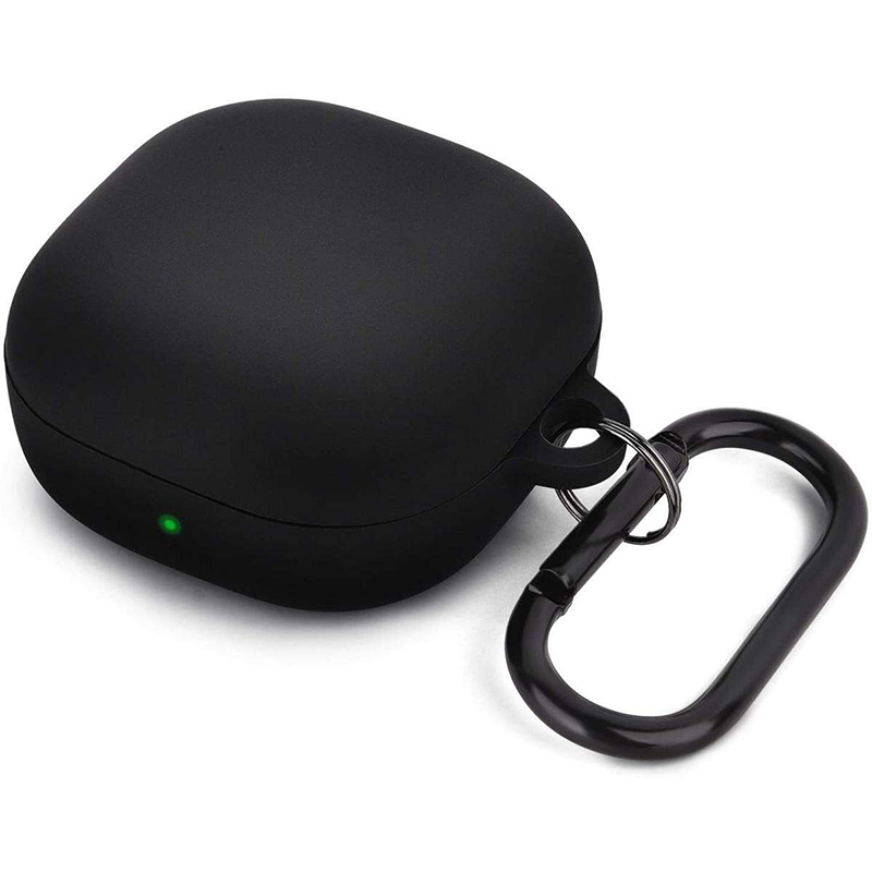 Picture of Samsung Buds 2 Only cover Premium Artificial Carrying cover Shockproof Earbuds Protective Cover Box For Buds Soft Silicone Bluetooth Headphone Cover-Black