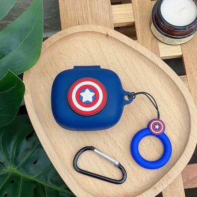 Picture of Oneplus Buds Pro 2 Only cover Premium Artificial Carrying cover Shockproof Earbuds Protective Cover Box For Buds Soft Silicone Bluetooth Headphone Cover-Blue