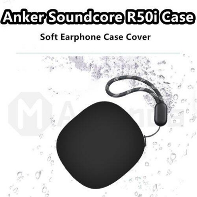Picture of Anker Soundcore R50i Earbuds Protective Case Soft Silicone Shockproof Cover with Premium Carrying Design-Black