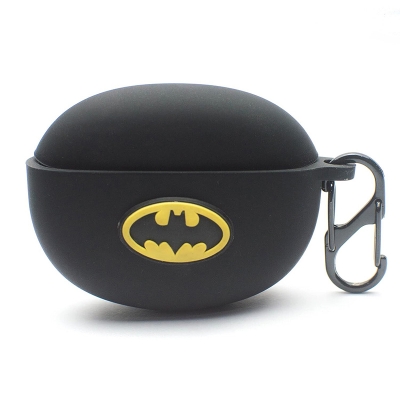 Picture of Realme Buds Air 5 Pro Batman Edition Only cover Premium Artificial Carrying cover Shockproof Earbuds Protective Cover Box For Buds Soft Silicone Bluetooth Headphone Cover-Black