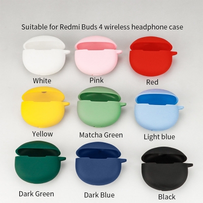 Picture of For Redmi Buds 4 Pro Only cover Premium Artificial Carrying cover Shockproof Earbuds Protective Cover Box For Buds Soft Silicone Bluetooth Headphone Cover