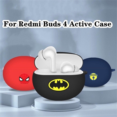 Picture of Redmi Buds 4 Active Batman Edition Only cover Premium Artificial Carrying cover Shockproof Earbuds Protective Cover-Black