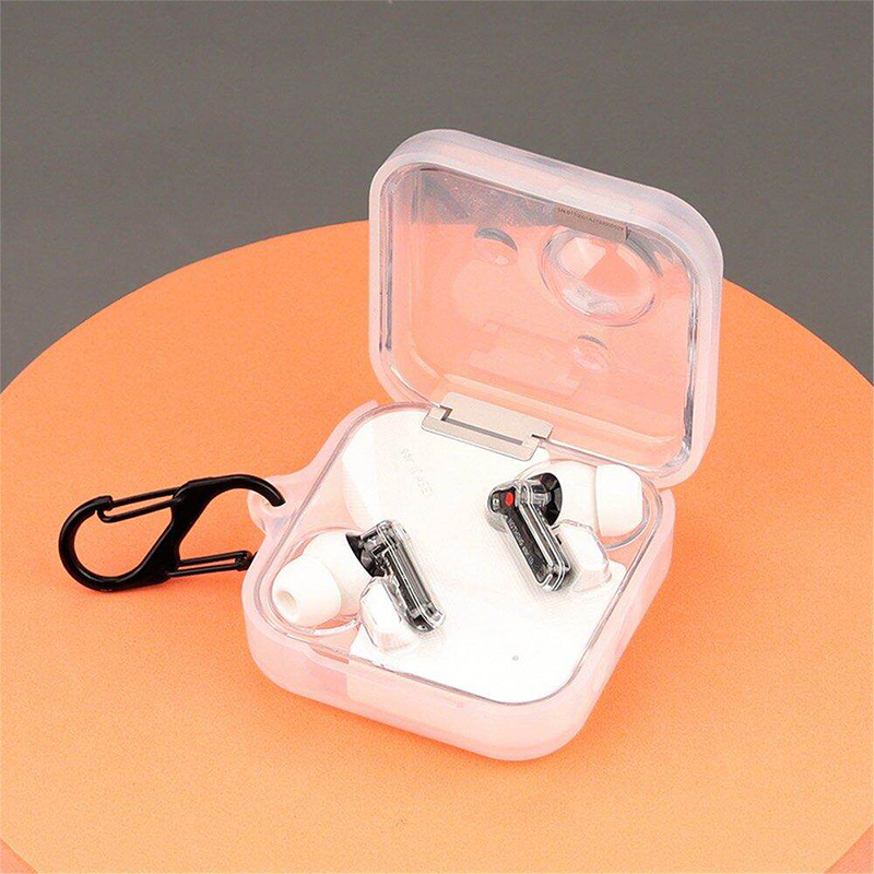 Picture of Nothing Ear 2 Only cover Premium Artificial Carrying cover Shockproof Earbuds Cover Box For Buds Soft Silicone Bluetooth Headphone Cover-Black