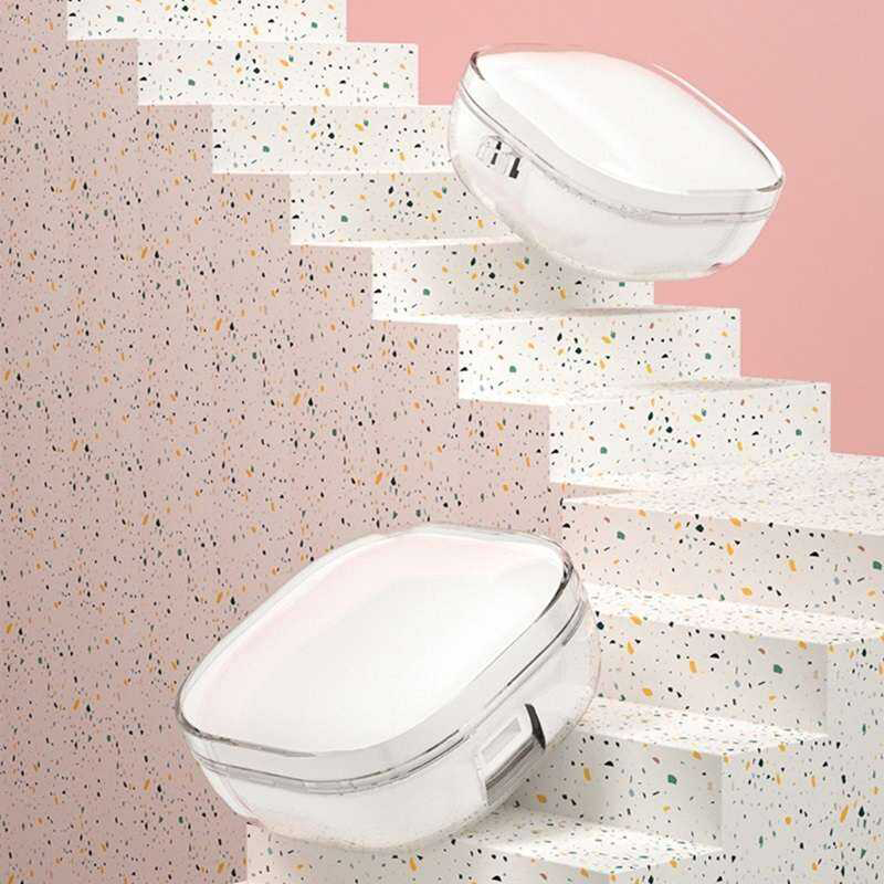 Picture of QCY Melobuds HT05 Transparent Only cover Premium Artificial Carrying cover Shockproof Earbuds Protective Cover Box For Buds Soft Silicone Bluetooth Headphone Cover-Black