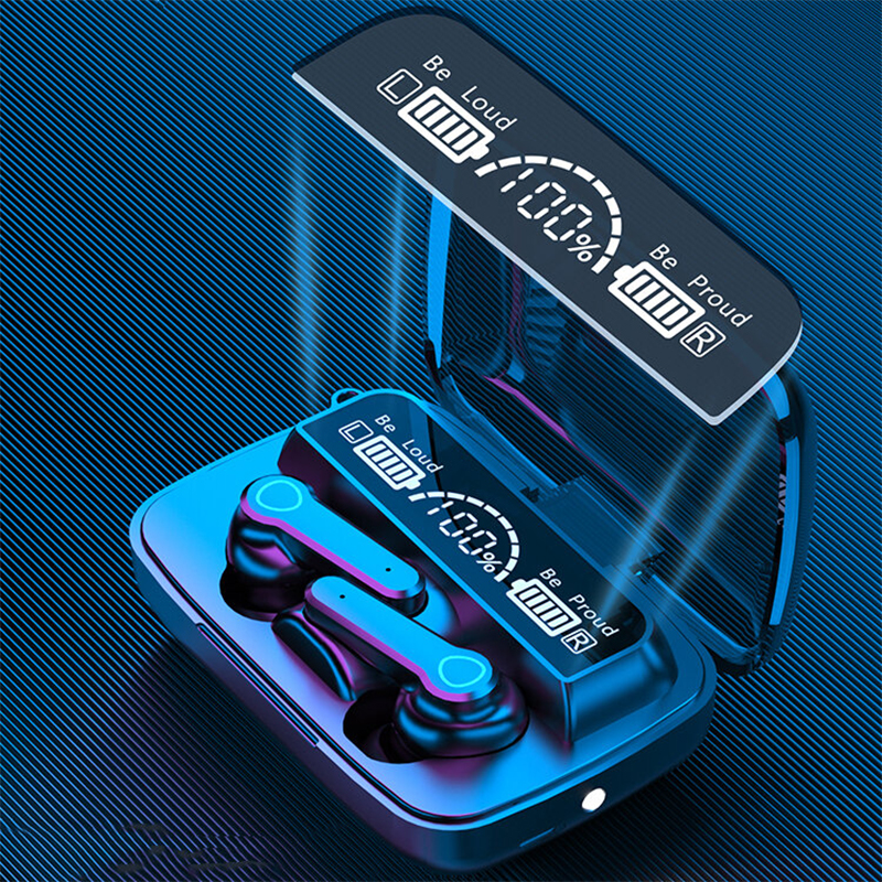 Picture of M19 TWS Wireless Bluetooth 5.1 Earbuds - Featuring Touch Control_ HD Mirror_ and the Latest Updates for Enhanced Performance-Black