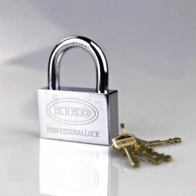 Picture of 60mm Kiko Stainless Steel Square Padlock Lock Warehouse Door Key-Silver