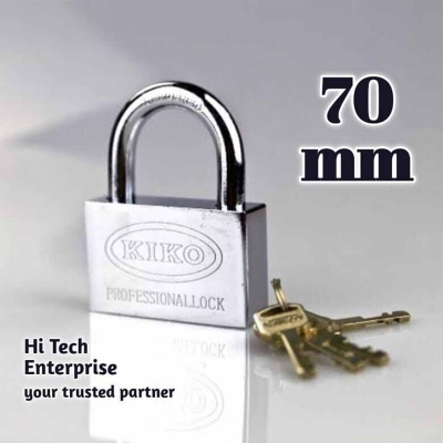 Picture of 70mm Kiko Stainless Steel Square Padlock Lock Warehouse Door Key-Silver